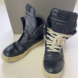 リックオウエンス　Rick owens メンズブーツ　RU17F8894LPO サイズ40 ブラック イタリア製　牛革　