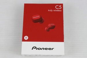パイオニア ワイヤレスイヤホン Pioneer Bluetooth マイク付 赤 レッド SE-C5TW(R) 新品
