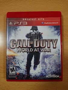 PS3 CALL OF DUTY WORLD AT WAR 海外版 コールオブデューティ ワールドアットウォー プレイステーション3