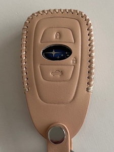 Cowhide Perfect Fit Levogue Legacy Impreza Foresta Key Case Impreza Key Cade Legacy Case Case Beige 2