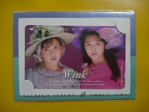 ◆Wink テレホンカード '89 CONCERT TOUR Especially For You １ ① ウィンク 相田翔子 鈴木早智子 台紙つきテレカ未使用