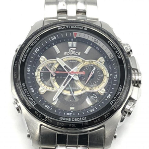 【中古】CASIO EDIFICE EQW-M710 腕時計 シルバー カシオ[240010418611]