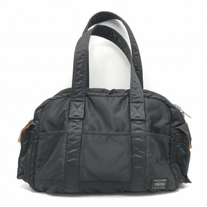 【中古】PORTER TANKER DUFFLE BAG ハンドバッグ ブラック ポーター[240010415422]