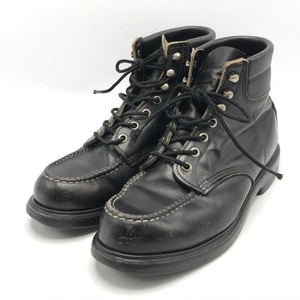 【中古】RED WING SUPERSOLE MOC ブーツ 8 1/2 8133 ブラック レッドウイング 羽タグ[240010386688]