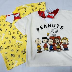 福袋3F3202*激安sale!!新品 こども服 半袖Tシャツsize90 2枚★PEANUTS.スヌーピーの画像1