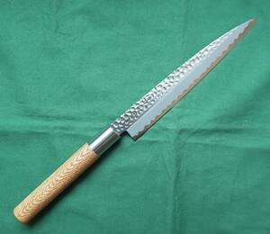 【美しい鎚起】関藤平 classic 柳刃（刺身）包丁 18cm