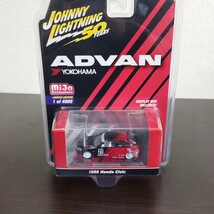 TADBT　ジョニーライトニング 1/64 ホンダ シビック 1998 #27 ADVAN / YOKOHAMA_画像1