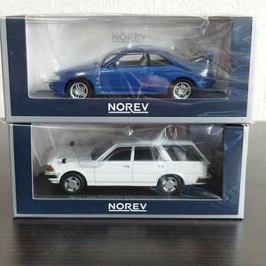 TADBT 1/43 ノレブ 日産 セドリック バン デラックス 1995 ホワイト / 日産 スカイライン R33 GT-R 1995 ブルー 