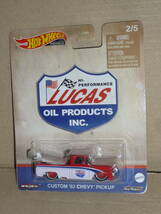 Hot Wheels CUSTOM '62 CHEVY PICKUP LUCAS OIL PRODUCTS INC. シェビー ピックアップ ホットウィール Pop Culture Vintage Oil_画像1