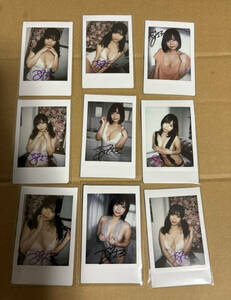  feather .. is . with autograph Cheki 9 sheets 