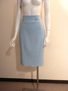  new goods 2023SS model *.ITALY[RINASCIMENTO]*li not equipped men to* refreshing good feeling times pastel blue! rare tight stretch skirt!