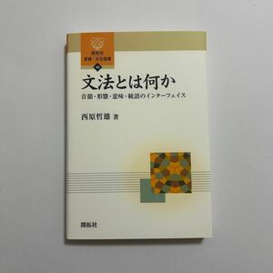 文法とは何か　音韻・形態・意味・統語のインターフェイス （開拓社言語・文化選書　４０） 西原哲雄／著