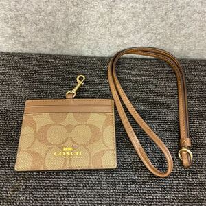 ◎【売り切り】COACH コーチ パスケース ネックストラップ 