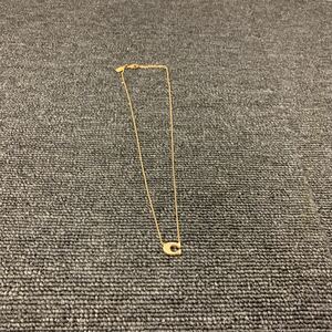 ◇【売り切り】コ−チ ネックレス COACH PAVE SIGNATURE NECKLACE アクセサリー ペンダントゴールド