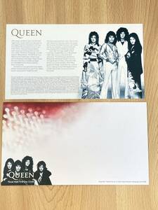 　ロイヤルメイル発行。 Queenの限定配布の封筒とカードのセット