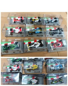 美品！22台セット 1/43 週刊F1 ディアゴスティーニ ファイル1冊付き セナ マンセル フェラーリ マクラーレン モデルカー ミニカー