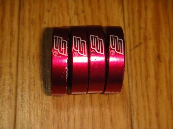 Jykk 純正 SS Lock-on Grip 用 クランプのみ 赤 4個セット ロックオン グリップ スノースクート スノーモト