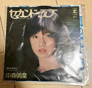 中森明菜　EP盤レコード セカンド・ラブ