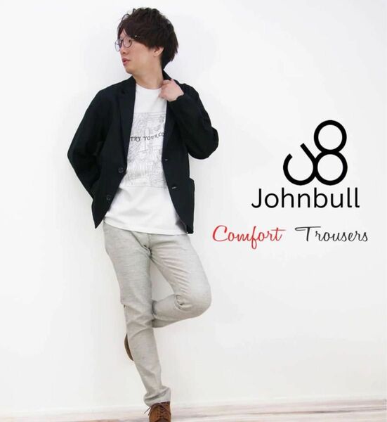 johnbull ジャンブル　ストレート　パンツ　グレー　メンズL