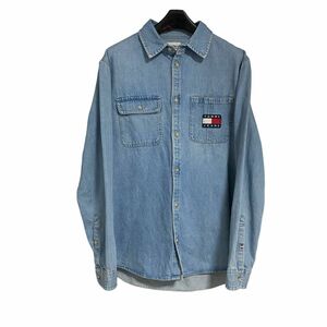 TOMMY JEANS トミージーンズ デニムシャツ　メンズM 長袖 コットン