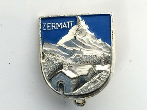 【同梱可】【ネコポス発送】中古品 ZERMATT 登山バッジ ピンバッジ 登山記念 スイス