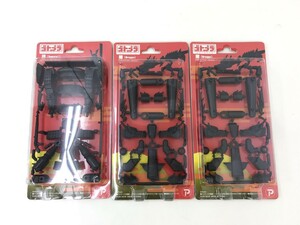 【同梱可】【60】未開封品 ゴトプラ GP-02A 侍 GP-03A 龍 プラモデル 3個セット ブラック 甲冑 日本 漢字