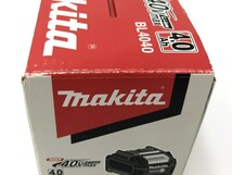 【同梱可】【60】店頭展示未使用品 makita マキタ BL4040 40Vmax 4.0Ah バッテリ 箱に汚れ有_画像9