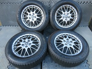 希少冬用!!トヨタ 80 VOXY ZS 煌2 ハイブリッド 純正 鍛造 BBS ハイグロス 超バリ溝 BLIZZAK VRX2 205/60R16 ノア Si エスクァイアルミオン