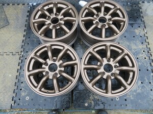 超希少!!軽量 RS ワタナベ Mg(マグネシウム) エイトスポーク 15×7J+41 4本!! シビック インテグラ タイプR スイフトスポーツ ロードスター