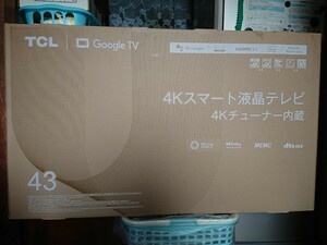 新品未開封品 TCL 43型 【43P745】Google TV 4Kスマート液晶TV 4Kチューナー内蔵 2023年5月発売モデル【最終値下げ】