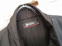 men's G328 SRIXON スリクソン ジップアップ ウインドブレーカー ジャケット LL ブラック ウォームアップジャケット_画像4