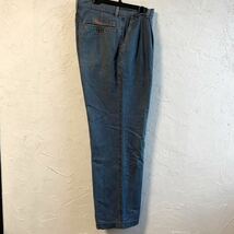 B63 KENZO JEANS ケンゾー デニム パンツ チノ トラウザーズ タック ワイドパンツ BOBSON vintage 80s ジーンズ DC ブランド _画像3