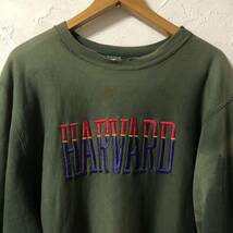 CV113 champion チャンピオン リバースウィーブ スウェット トレーナー カレッジ MADE IN USA アメリカ製 90s vintage 刺繍 タグ HARVARD_画像3