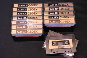 Lo-D/C60EX/C46EX/カセットテープ/日立製作所/SXテープ/昭和/レトロ/13本まとめて/UOD300