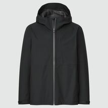 1円〜 新品未使用 UNIQLO ユニクロ ブロックテックパーカー（3Dカット）ブラック Lサイズ 撥水 ストレッチ 防風 防水 透湿性希少 絶版 レア_画像1