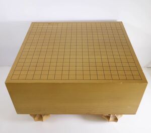 ☆囲碁道具 碁盤 本榧 盤厚17cm 天然木の一枚板囲碁盤 脚付