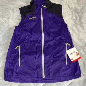 【未使用】marmot Flight Ride Vest マーモット フライト ライド ベスト サイズL 耐久撥水、防風 パープル