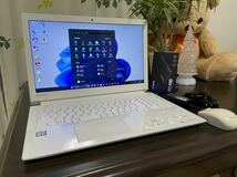 (美品)第6世代Intel Core i3 6100U 東芝Dynabook T55メモリ8GB/新SSD256GB+HDD1TB/Bluetooth/Wifi/Webカメラ/Office/15.6型FHD(保証)_画像1