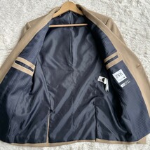 極美品【大人のお洒落】ZARA MAN ザラ テーラードジャケット 46 Mサイズ相当 ベージュ ブレザー 1B キャメル サイドベンツ 春秋冬 メンズ_画像6