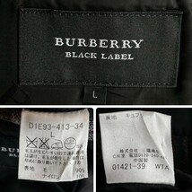 希少Lサイズ【極上の逸品】BURBERRY BLACK LABEL バーバリーブラックレーベル 上質ツイード テーラードジャケット ノバチェック メンズ_画像8