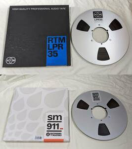 【中古 録再OK/2023年7月&11月購入】RTM LPR35 & SM911 : 10号 1/4インチ オープンリールテープ (おまけ付き)