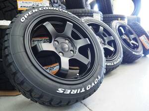 ゴツゴツ系 カスタムサイズ 15inch 4-100 6.5J+38 MB TOYO オープンカントリーR/T 165/60R15 ハスラー キャストアクティバ 軽トラ 軽バン