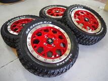 ゴツゴツ系 アゲ系 MLJ XTREME-J XJ04 14inch 4.5J 4H100 +43 RED ナンカン FT-9 165/65R14 軽トラ 軽バン ハスラー_画像6