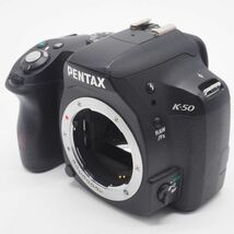 ■良品■ PENTAX ペンタックス K-50 DAL18-55mmWR DAL50-200mmWR ダブルズームキット ブラック_画像2