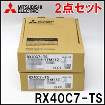 2点セット 新品 三菱電機 DC入力ユニット RX40C7-TS MELSEC iQ-Rシリーズ プラスコモン/マイナスコモン共用タイプ MITSUBISHI ELECTRIC_画像1