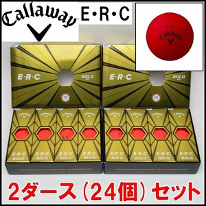 2ダース(24個)セット 新品 キャロウェイ E・R・C ゴルフボール レッド 12個入り×2箱 Callaway