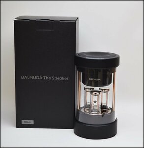 美品 BALMUDA The Speaker ワイヤレススピーカー M01A-BK ブラック バルミューダ ザ スピーカー