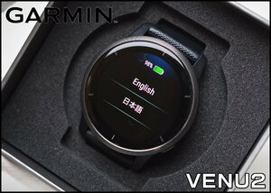 良品 GARMIN VENU2 GPS スマートウォッチ 腕時計 010-02430-61 ブラック ヘルスモニタリング機能内蔵 ガーミン ベニュー2