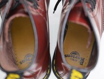 良品 Dr.Martens ドクターマーチン 8ホール ブーツ 1460 チェリーレッド 11822600 UK9 レザー 靴_画像6