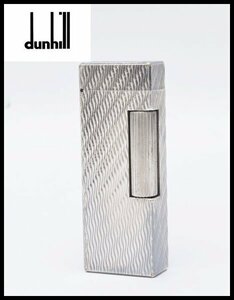 訳あり dunhill ローラー式 ガスライター シルバー US.RE24163 着火未確認 ダンヒル